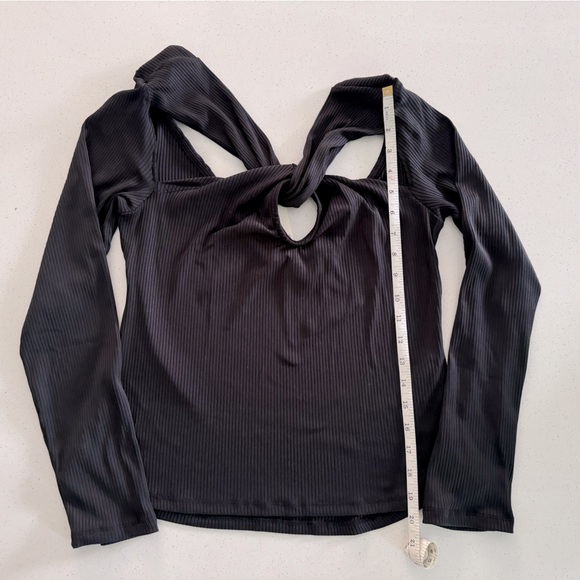 NWT New Never Worn Anthropologie Black Long Sleeve Top - Picture 4 of 5